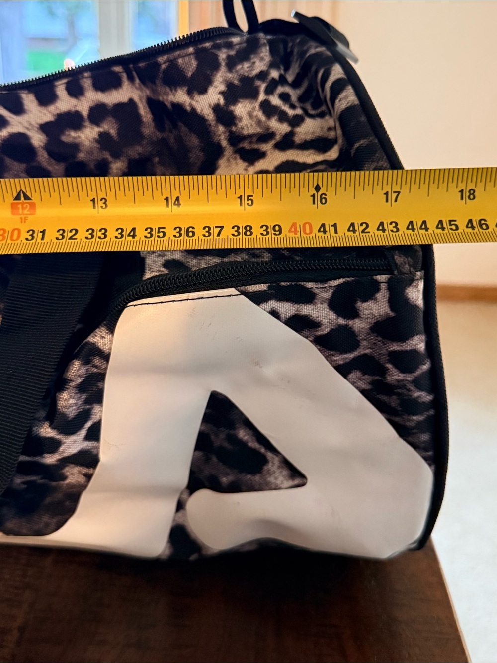 Fila Leopard-Print Logo Travel Duffel Bag - Picture 8 of 9